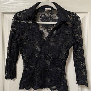 Size S ladies black lace top
